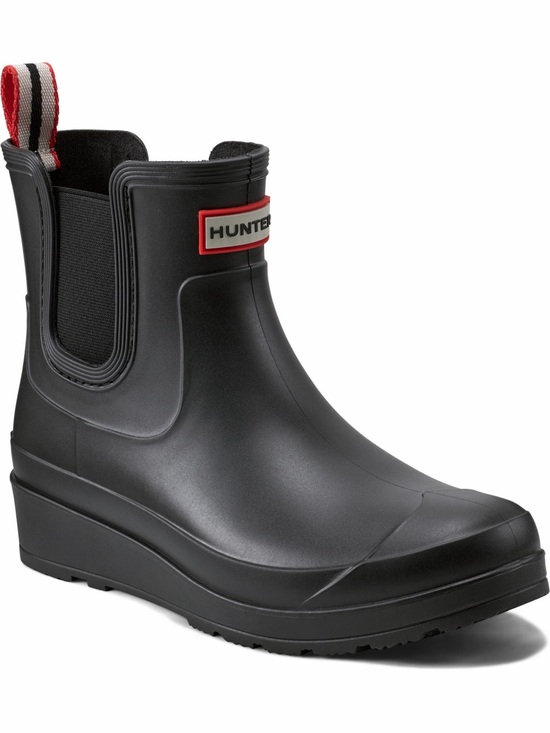 Hunter Shoes - Hunter Tabitha Chelsea Waterproof Rain Boot in Black